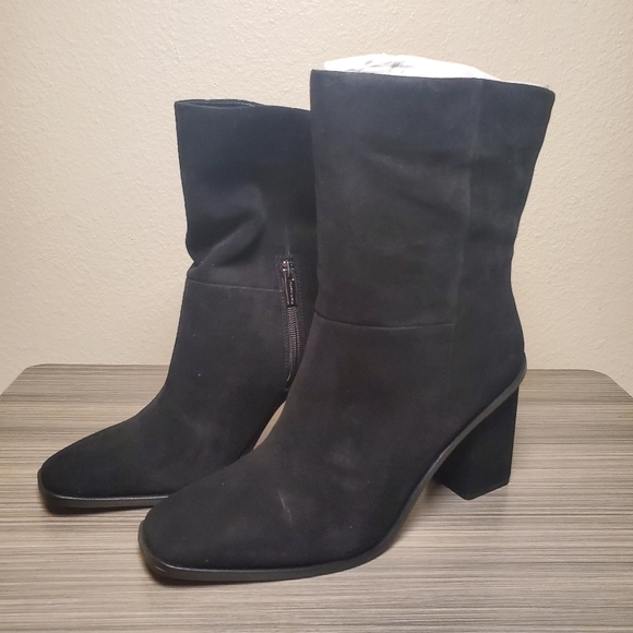 Vince Camuto Dantania Mid Calf Boot - Black Suede Size 10 brand new in box - Picture 3 of 5
